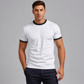 Ringer Tee White x Black