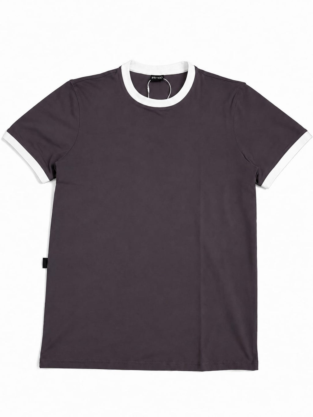 Ringer Tee  Grey x White