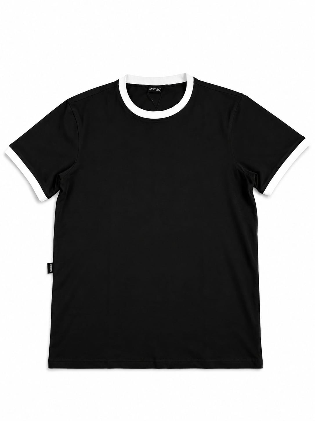 Ringer Tee  Black x White